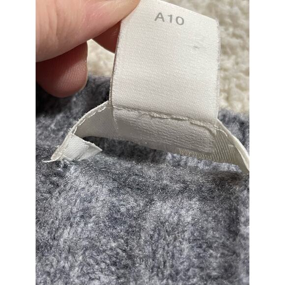 H&M Womens Sz Small Crew Neck Long Sleeve Ribbed Pullover Oversized Sweater Gray - Picture 12 of 12